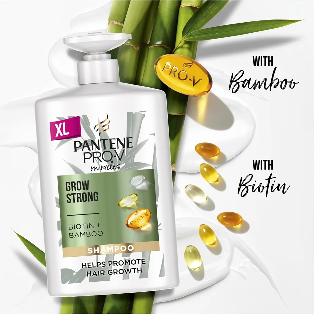 Pantene Pro-V Miracles Grow Strong Shampoo Mod hårtab 1000 ml