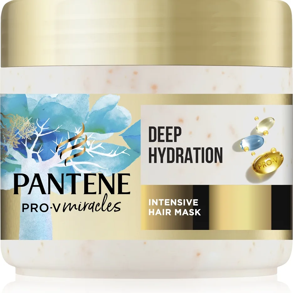 Pantene Pro-V Miracles Hydra Glow Intensivt fuktgivande och närande mask för torrt och skadat hår 300 ml