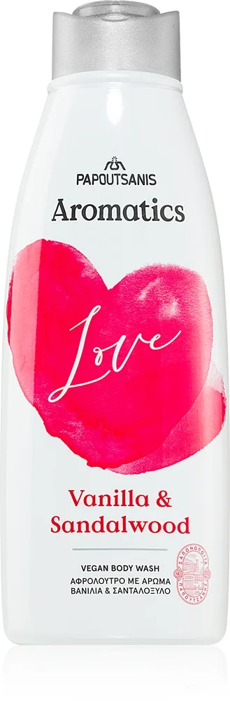 PAPOUTSANIS Aromatics Love Uppfriskande dusch-gel 600 ml