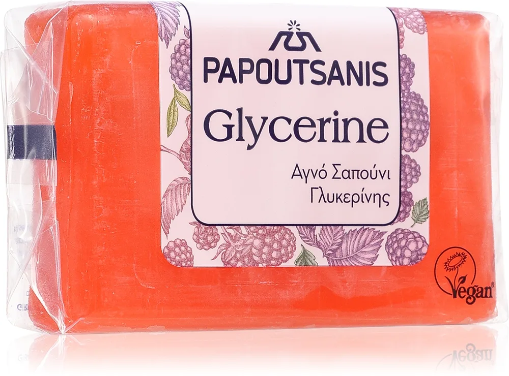 PAPOUTSANIS Glycerine Red palasaippua vartalolle 125 g