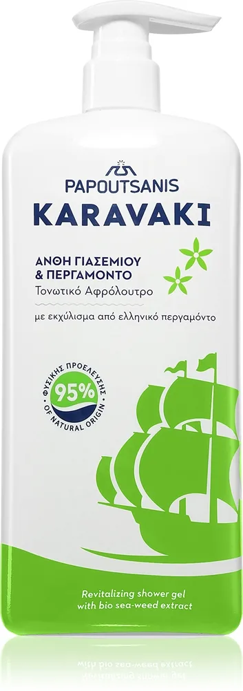 PAPOUTSANIS Karavaki Jasmin & Bergamot Duschtvål 750 ml