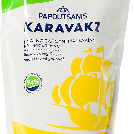 PAPOUTSANIS Karavaki Liquid Soap Pouch Refill With Chamomile Handtvål Påfyllning 900 ml