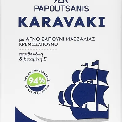 PAPOUTSANIS Karavaki Liquid Soap With Pure Marseille Soap Flytande tvål för händer 330 ml