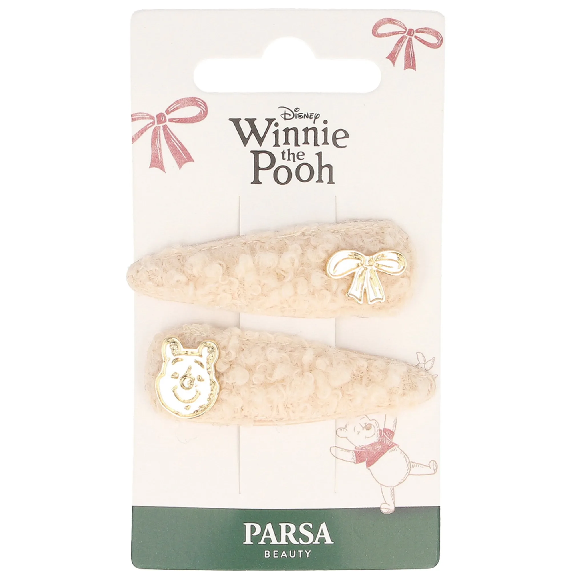 PARSA Beauty Haarclip Teddy mit Applikaton, DISNEY Hiuspinnit