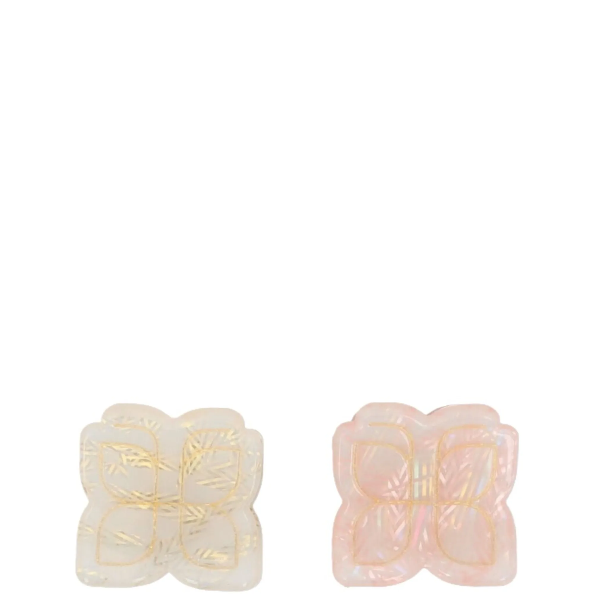 PARSA Beauty Hårklemme sommerfugl, beige og rosa Hårnåle