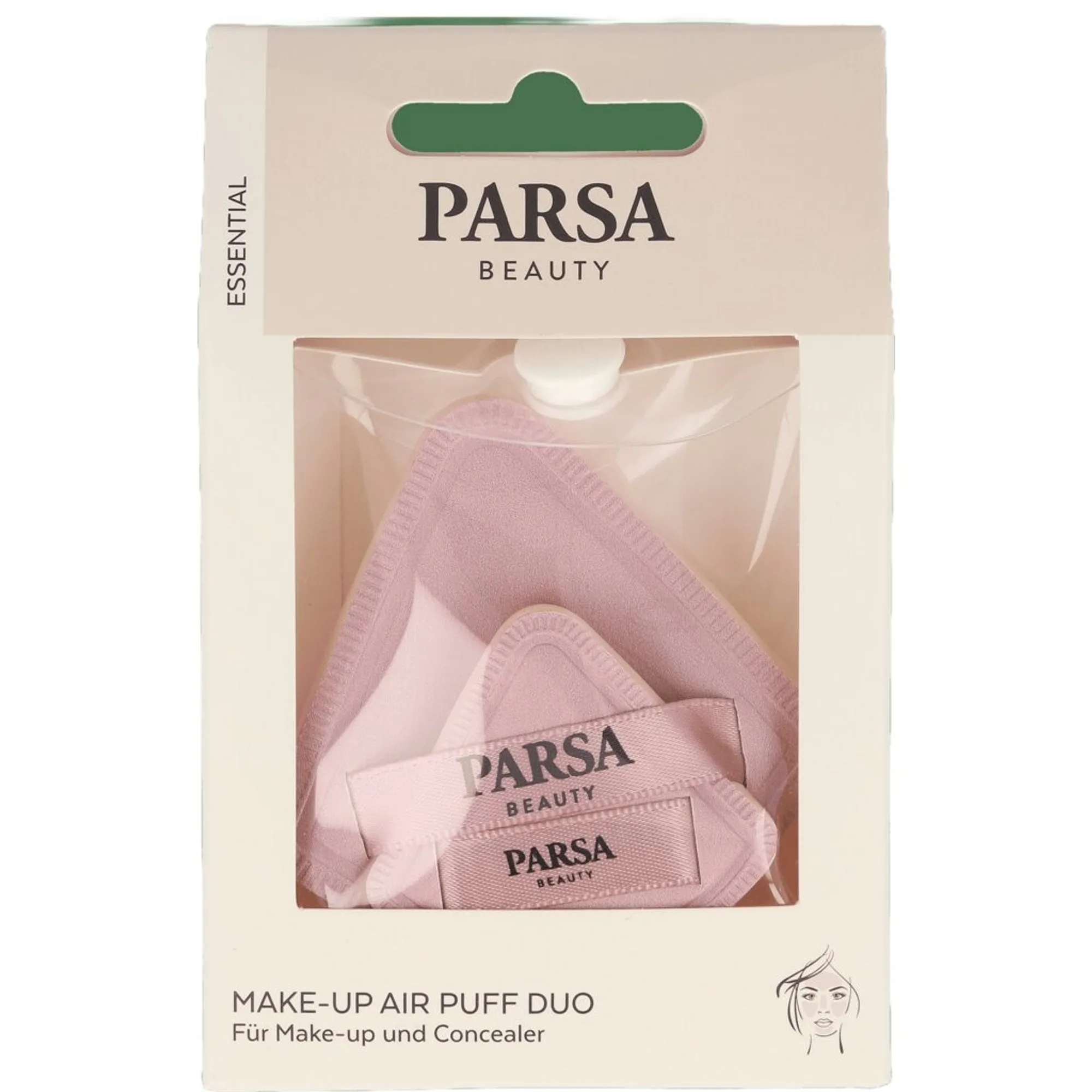 PARSA Beauty MakeUp Air Puff 2er Set mit Tasche Makeupsvamp