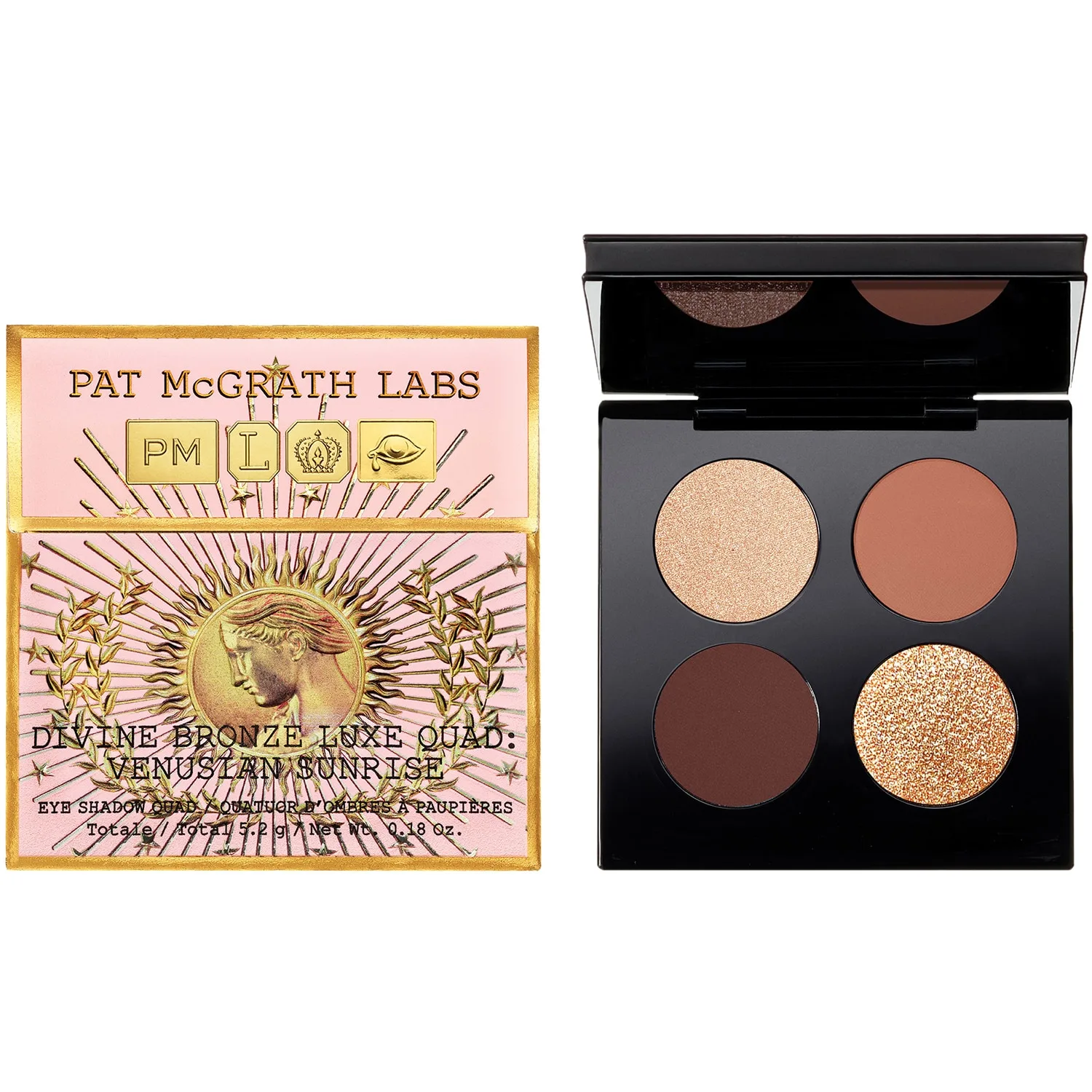 Pat Mcgrath Labs - Divine Bronze Luxe Quad: Venusian Sunrise - Divine Blush Quad Venusian Sunrise - For Women