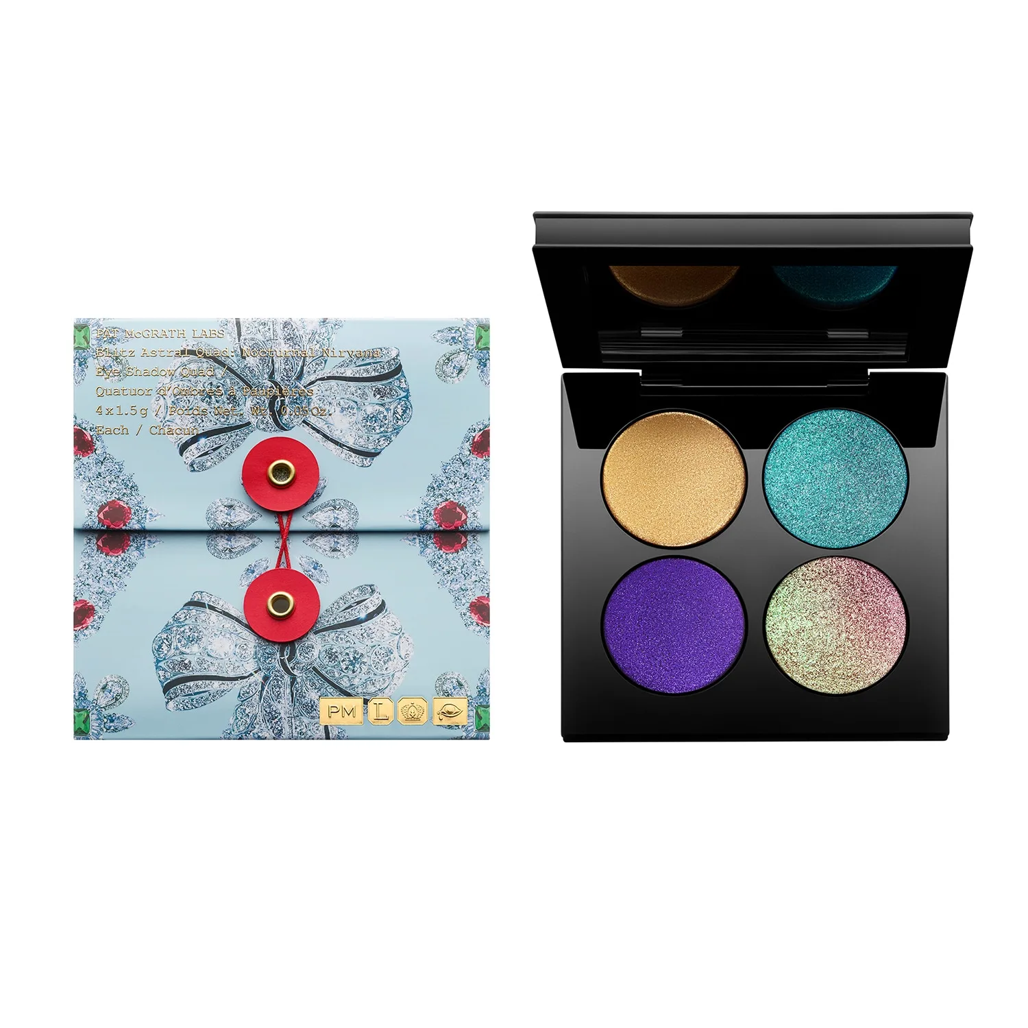 Pat Mcgrath Labs - Blitz Astral Quad - Øjenskyggepalette - Quads Blitz Astral Nocturnal Nirvana - For Women