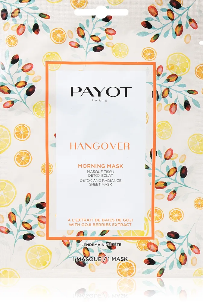 Payot Morning Mask Hangover Uppljusande arkmask för ansiktet för alla hudtyper 19 ml