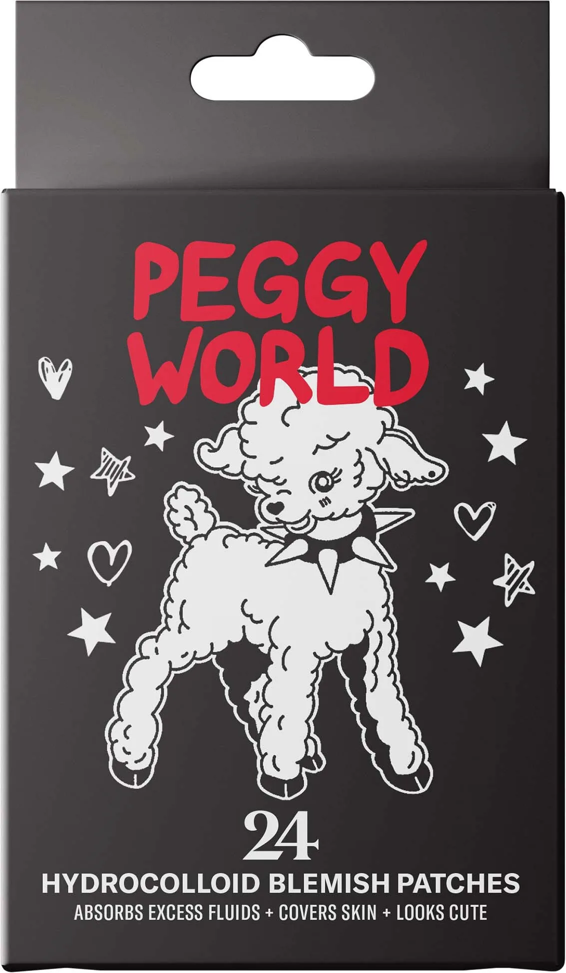 Peggy World Blemish Patches Stars and Hearts Black