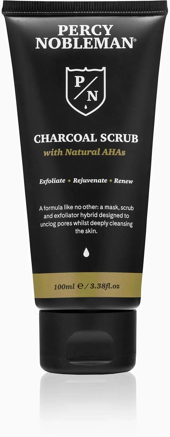 Percy Nobleman Charcoal Scrub, 100 ml.