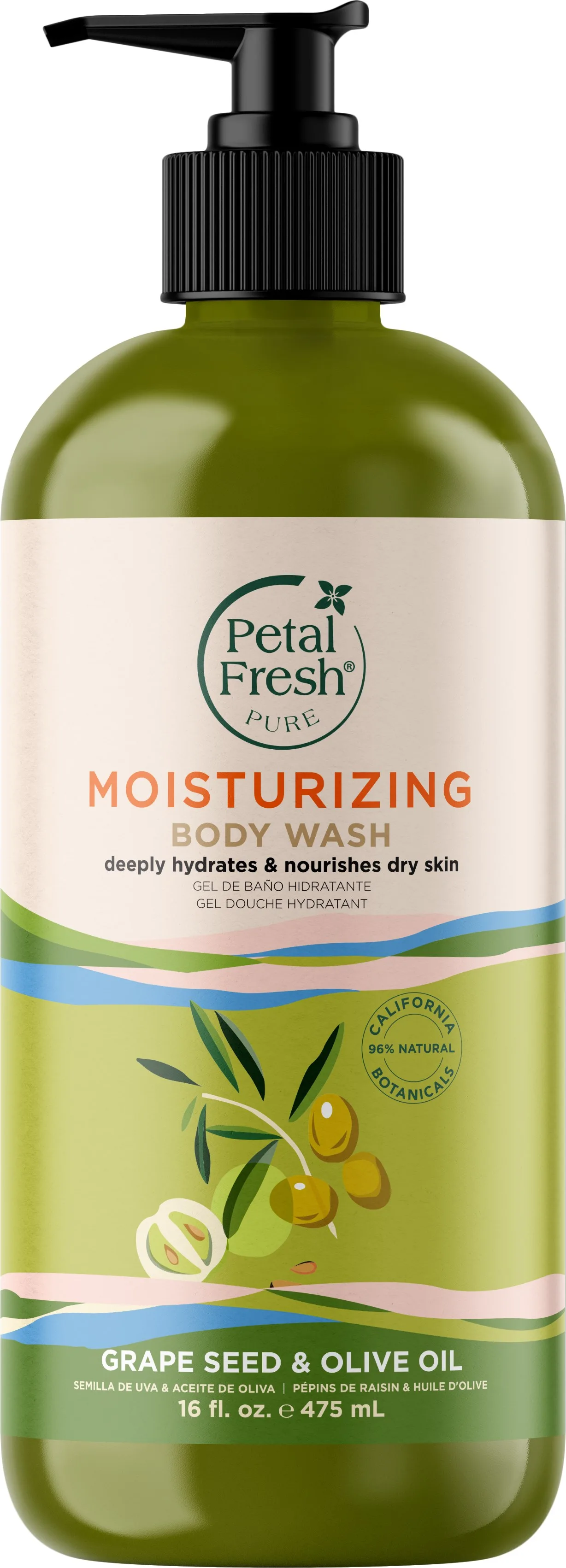 Petal Fresh Pure Grape Seed & Olive Oil Body Wash 473 ml