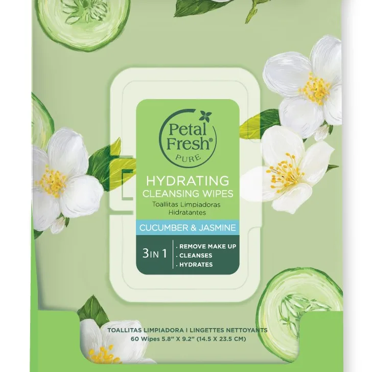 Petal Fresh Pure Hydrating Cucumber & Jasmine Cleansing Wipes