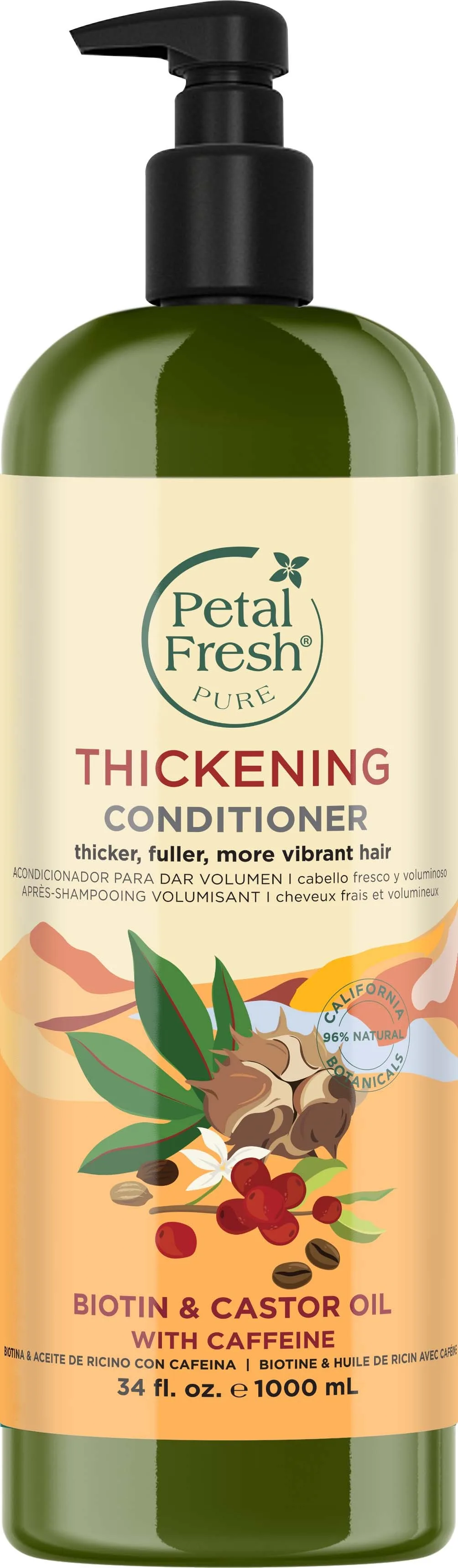 Petal Fresh Pure Thickening Biotin & Castor Oil with Caffeine Conditioner 1000 ml