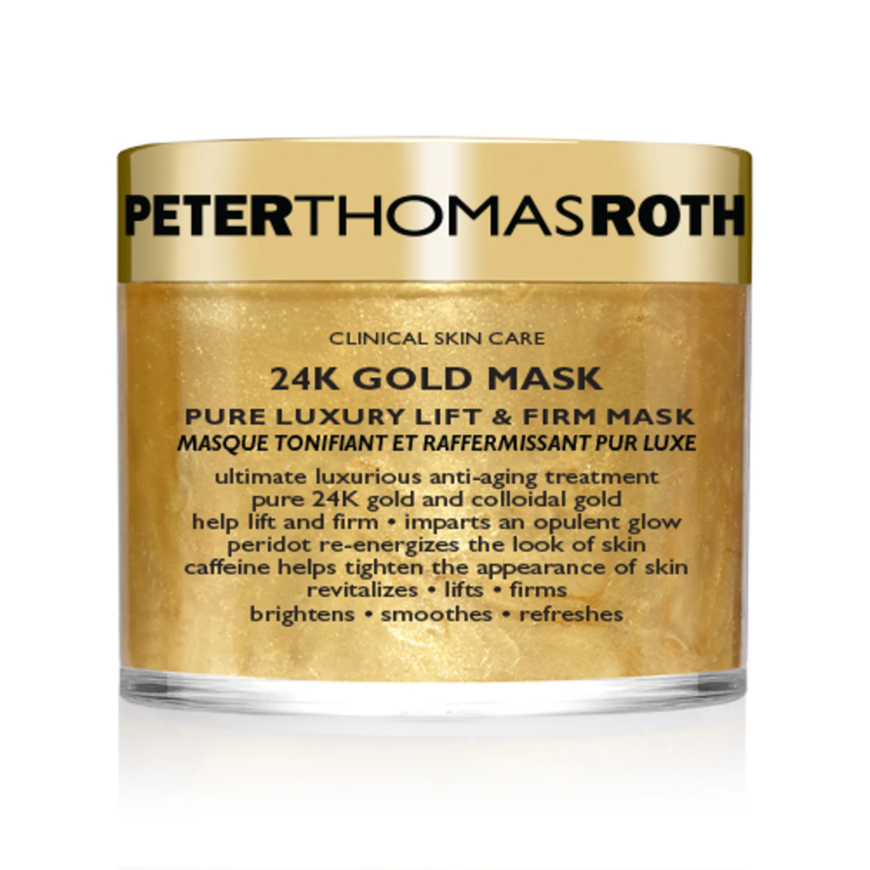 Peter Thomas Roth 24K Gold Mask ylellinen kiinteyttävä kasvonaamio kohottava vaikutus 50 ml