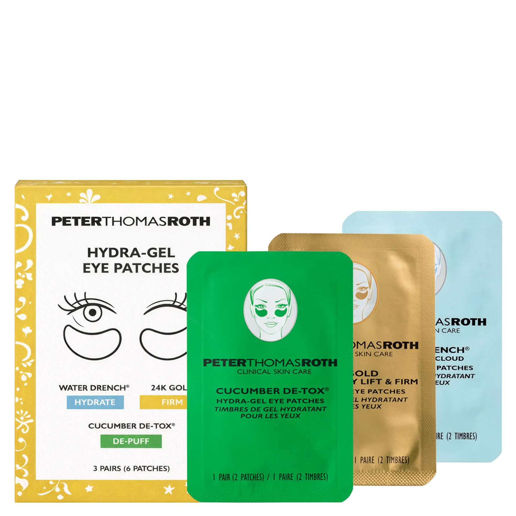 Clinically Stronger Hydra-Gel Eye Patches, 3-Pairs