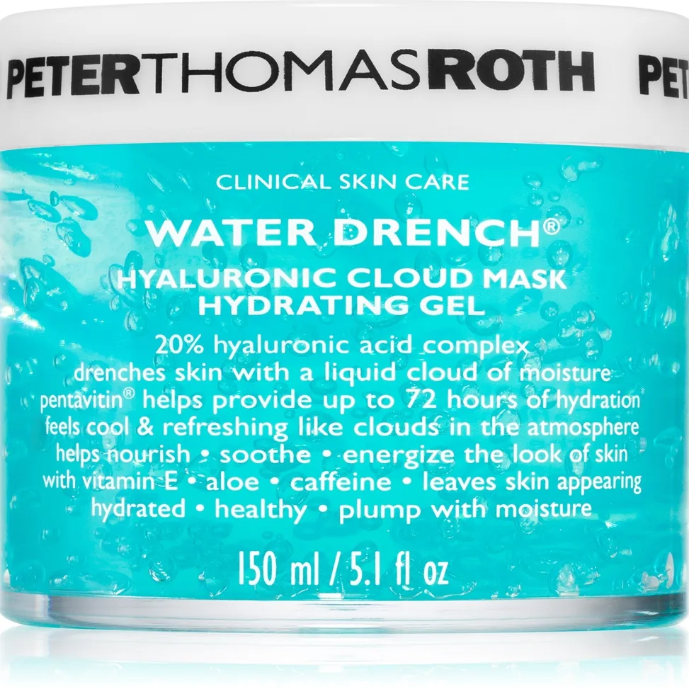 Peter Thomas Roth Water Drench Hyaluronic Cloud Mask Hydrating Gel kosteuttava geelinaamio sisältää hyaluronihappoa 150 ml