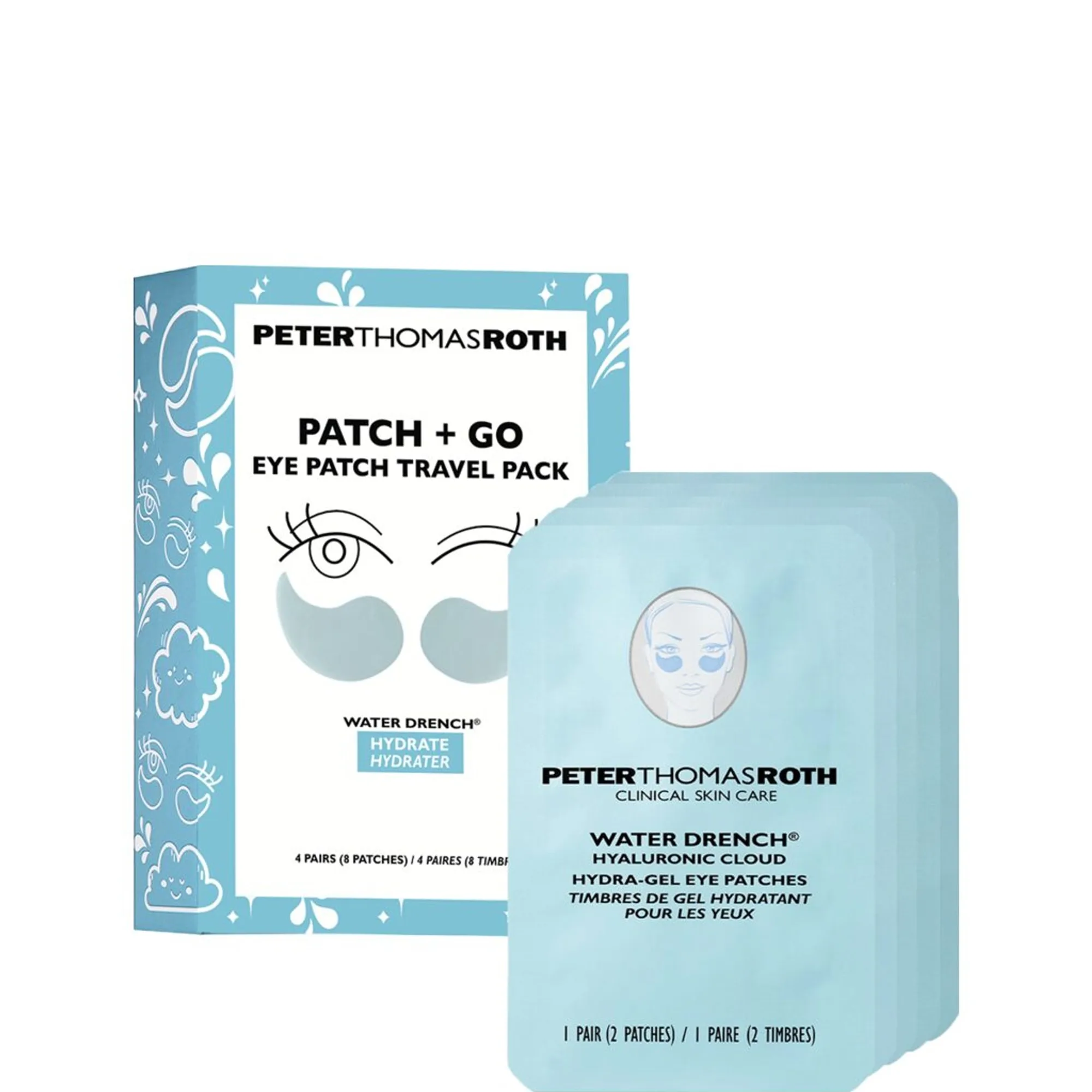 Peter Thomas Roth Water Drench Hydra gel eye patches Travel Pack 4-pairs Ansiktsvårdskit