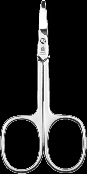 Pfeilring 9cm, Babyschere, abgerundete Spitze, großes Auge, vernickelt, in Blister