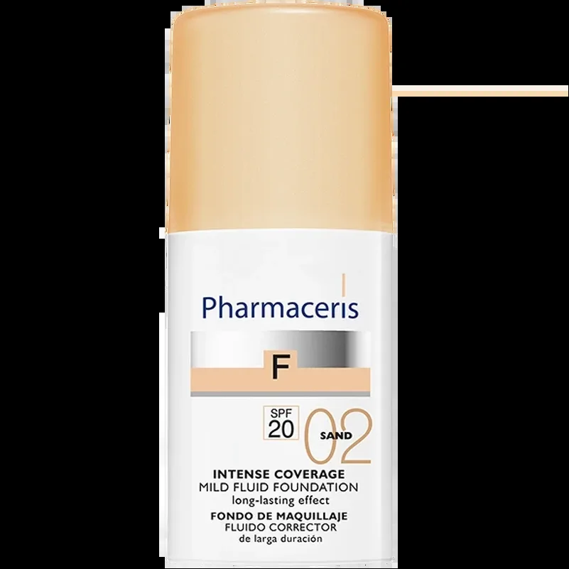 Pharmaceris F Intense Coverage Mild Fluid Foundation SPF 20 - 30 ml - 02 Sand