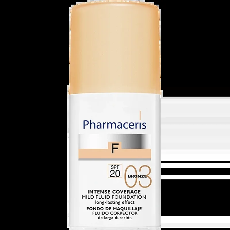 Pharmaceris F Intense Coverage Mild Fluid Foundation SPF 20 - 30 ml - 03 Bronze