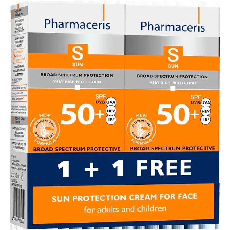 Pharmaceris S Sampak Bred Spectrum Solbeskyttelse SPF 50+ (50+50 ml)