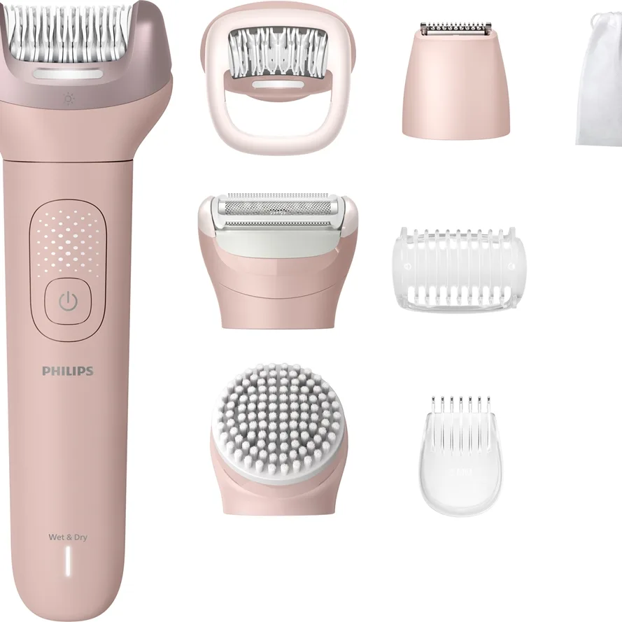 Philips Epilator Series 9000 Cordless Epilator Wet & Dry - Pink