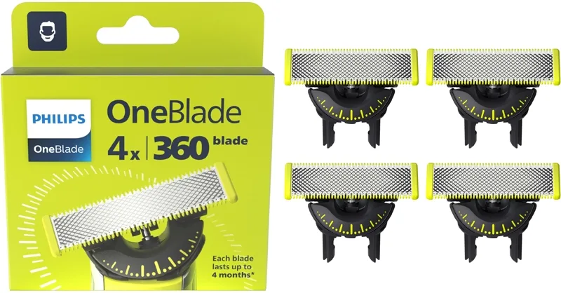 Philips OneBlade 360 QP440/50 vaihtoterät for Philips OneBlade 4 kpl