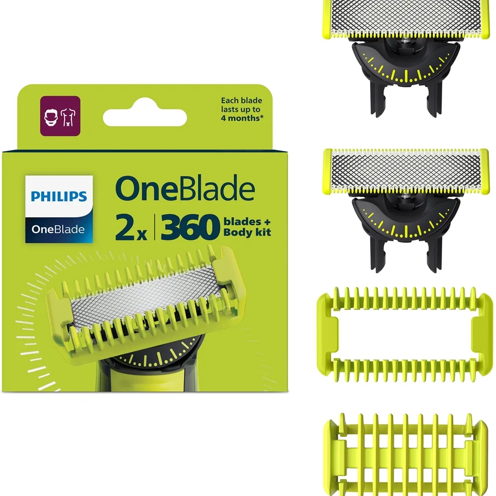 Philips OneBlade 360 QP624/50 Ersättningsblad for Philips OneBlade 360 2 st.