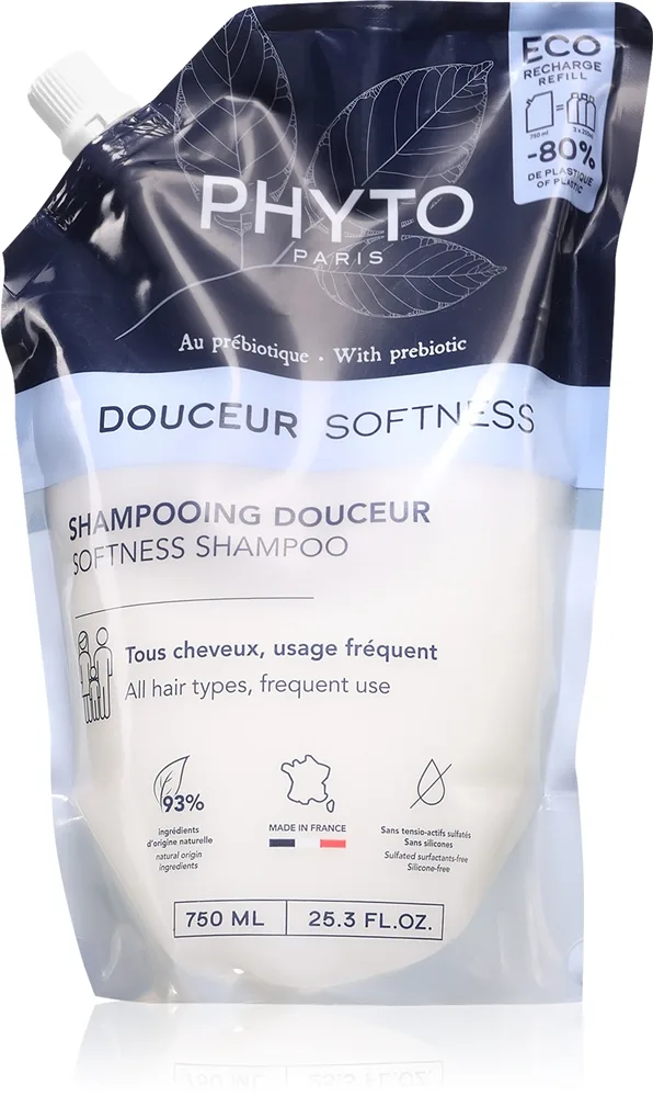 Phyto Douceur Softness Shampoo hellävarainen shampoo päivittäiseen käyttöön päänahan uudistamiseen 750 ml