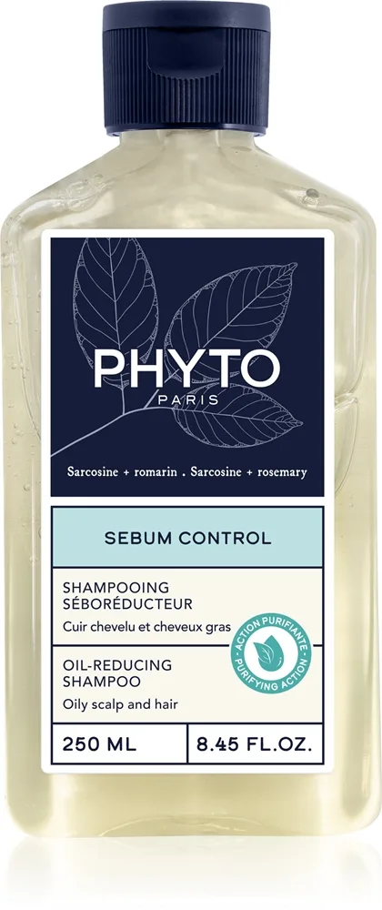 Phyto Sebum Control Oil-Reducing Shampoo Shampoo til fedtet hovedbund 250 ml