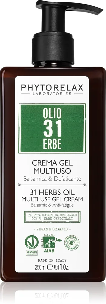 Phytorelax Laboratories 31 Herbs virkistävä geelivoide vartalolle ja jaloille 250 ml