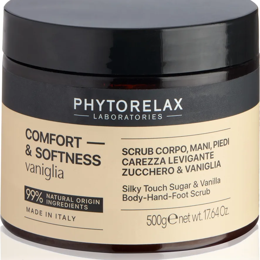 Phytorelax Laboratories Comfort & Softness Vanilla Udglattende peeling til hænder, fødder og krop 500 ml