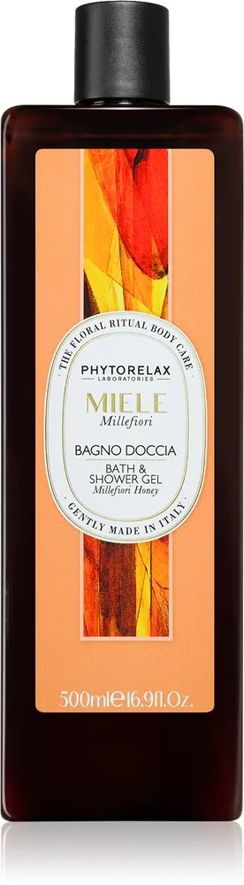 Phytorelax Laboratories Honey Millefiori suihku- ja kylpygeeli 500 ml