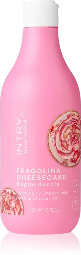 Phytorelax Laboratories Intra Gourmand Strawberry Cheesecake suihku- ja kylpygeeli 450 ml