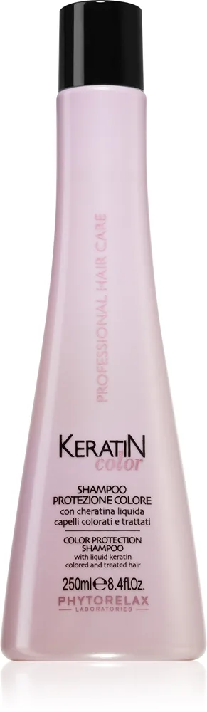 Phytorelax Laboratories Keratin Color Shampoo til skadet farvet hår Med keratin 250 ml