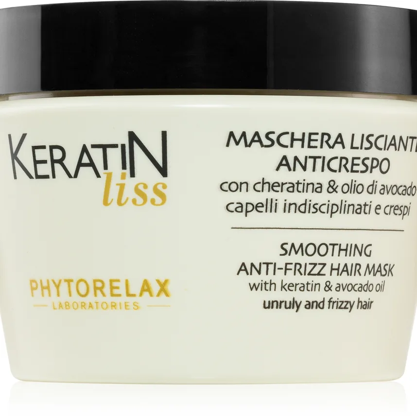 Phytorelax Laboratories Keratin Liss silottava naamio kurittomille hiuksille 250 ml