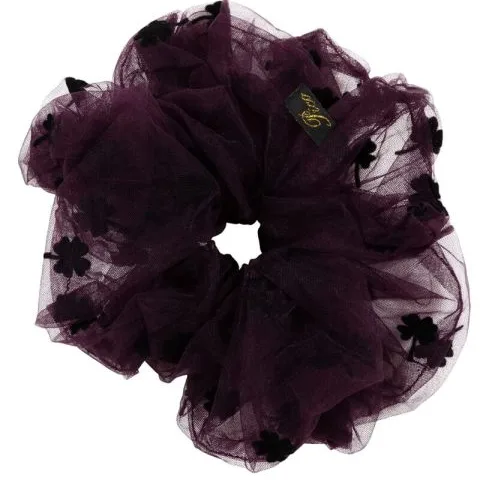 Pico Clover Scrunchie Aubergine