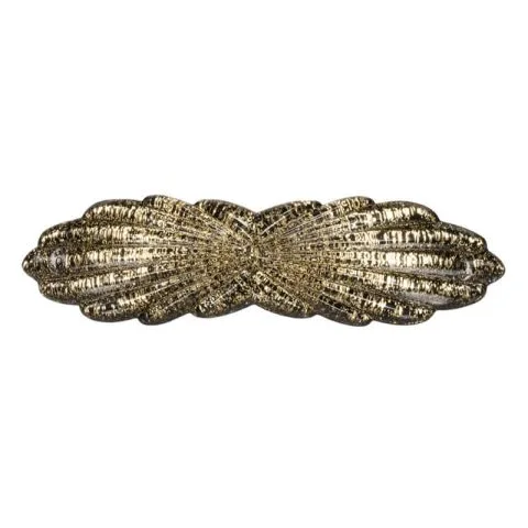 Pico Madeleine Barrette Black Gold Glitter