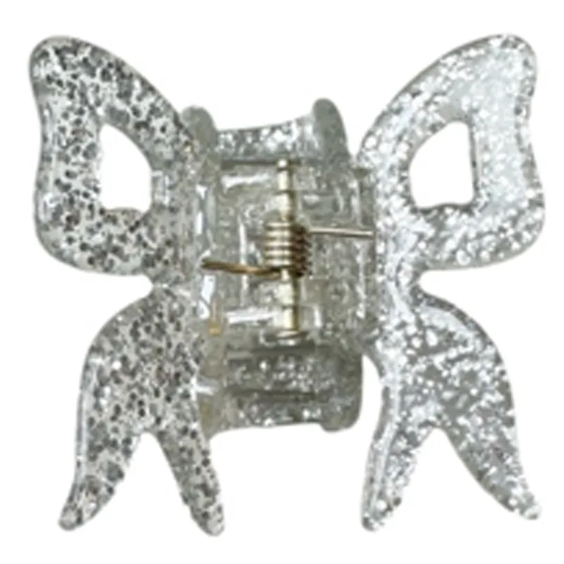 Pico Petit Arc Bow Claw Silver Glitter