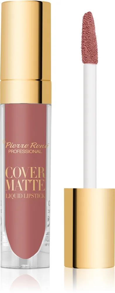 Pierre René Cover Matte Matt flytande läppstift Skugga 01 True Red 5 ml