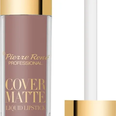 Pierre René Cover Matte nestemäinen mattahuulipuna sävy 06 Burnt Sugar 5 ml