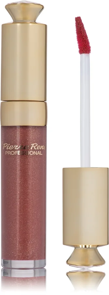 Pierre René Glow Lip Gloss Glitzer-Lipgloss Farbton Rose Kiss 8 ml