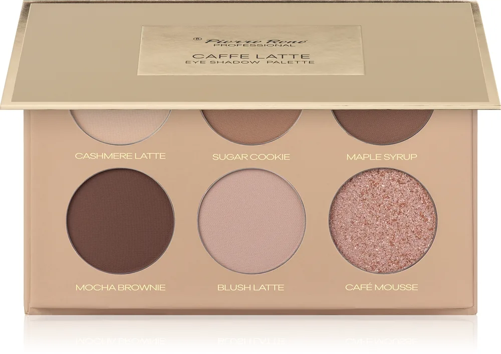 Pierre René Mocha Mousse Palett för ögonskugga Skugga Caffe Latte 6x1.3 g
