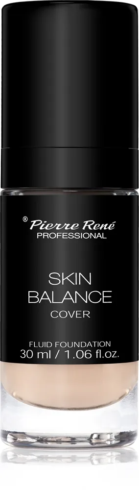 Pierre René Skin Balance Cover Flytande vattentät foundation Skugga 20 Clear Light 30 ml