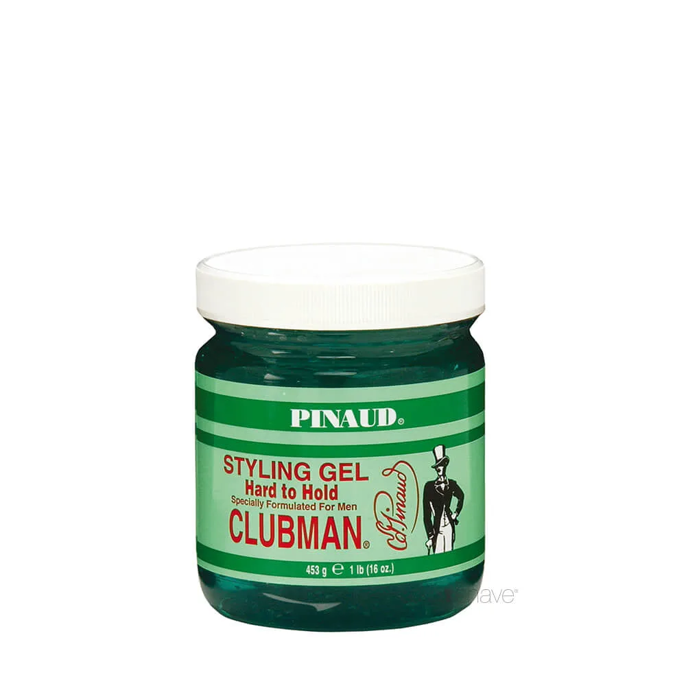 Pinaud Clubman Hard to Hold Styling Gel, 453 gr.