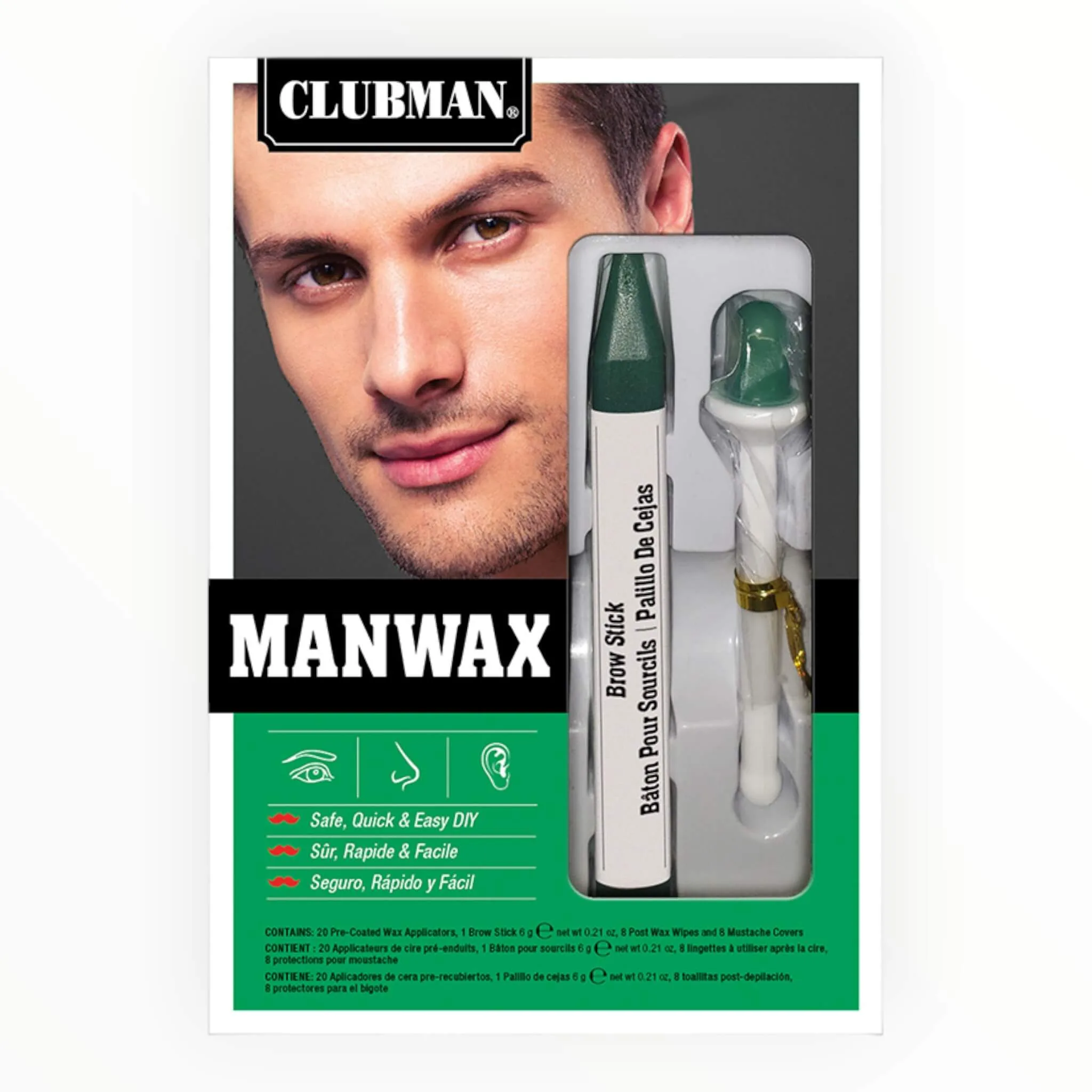 Pinaud Clubman Man Wax Kit - Voks til Øre & Næsehår
