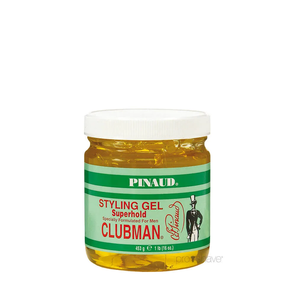Pinaud Clubman Super Hold Styling Gel, 453 gr.