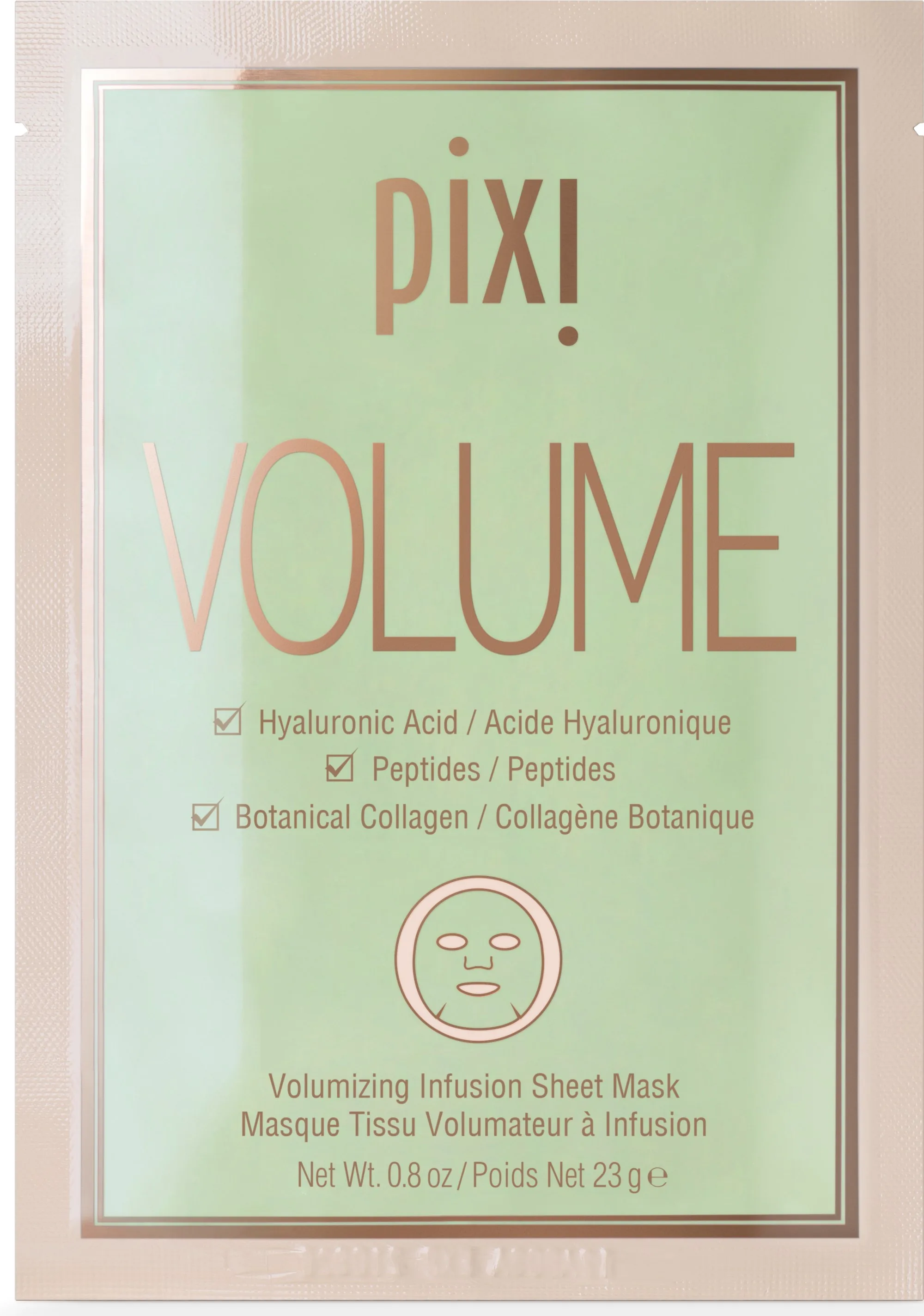 Pixi Plump Collagen Boost Sheet Face Mask (3 x) Kangasnaamio