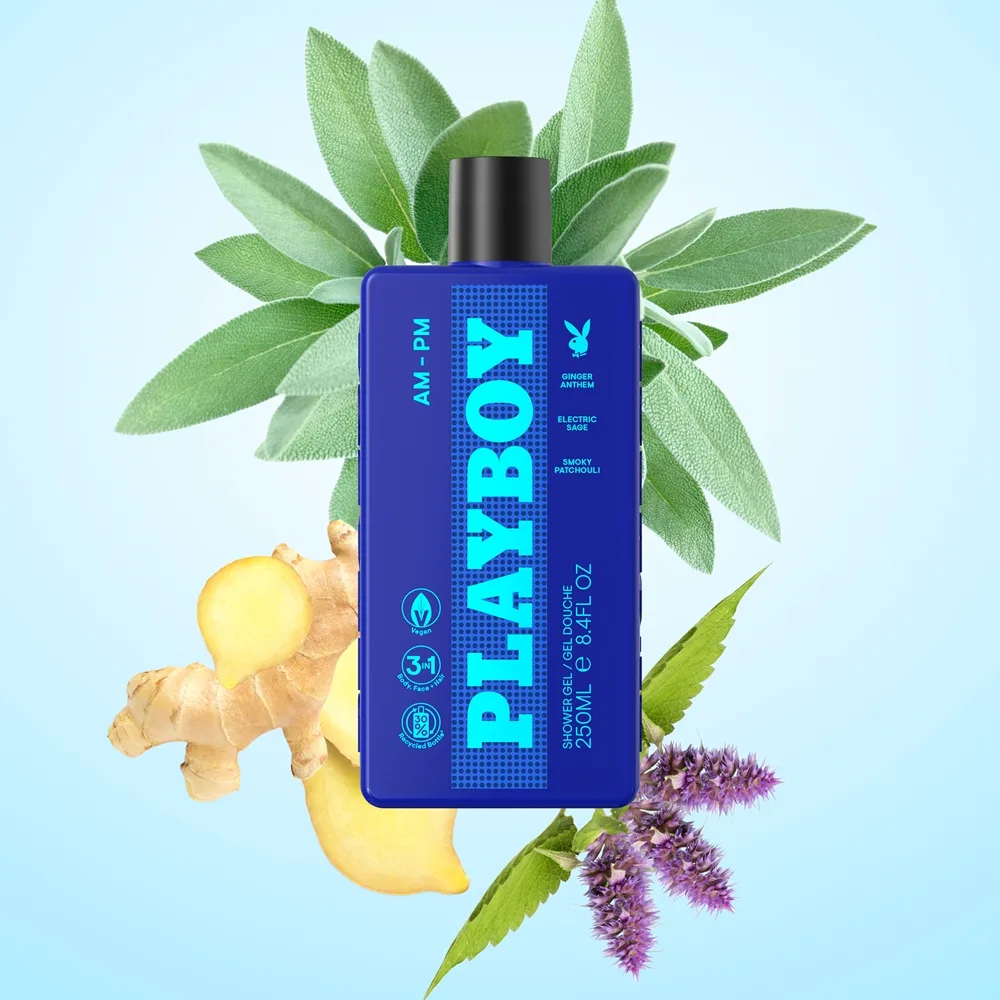 Playboy AM - PM Duschtvål 3-i-1 för män 250 ml